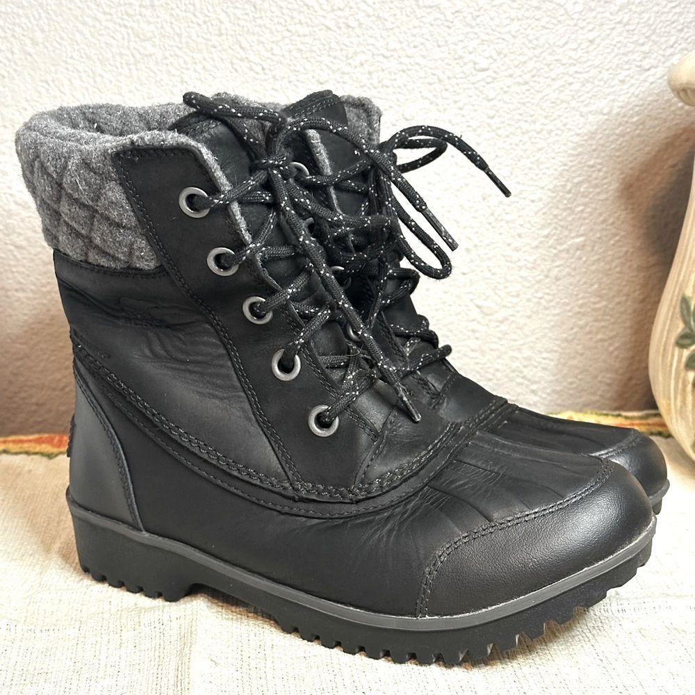 Sorel Meribel Snow Boots Black/Gray Weather Boots sz 8​